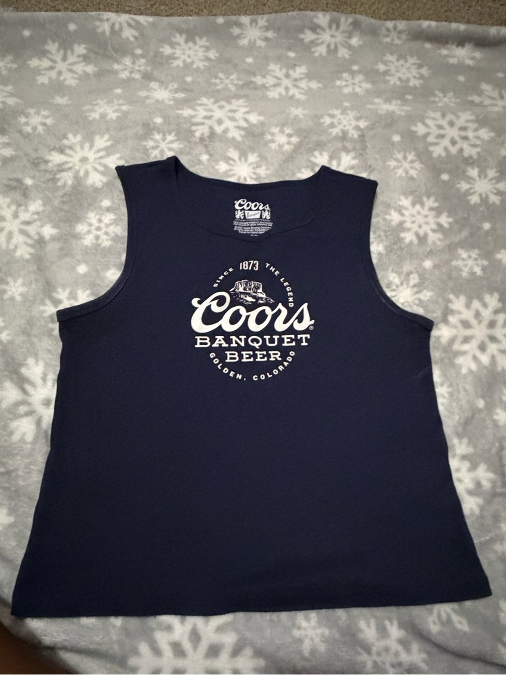 Banquet Beer Navy Tank Top